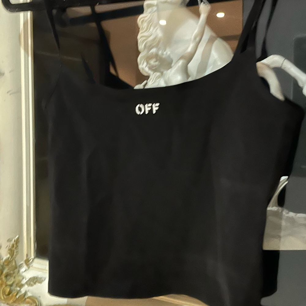 Off white crop tank w tags - Picture 2 of 2